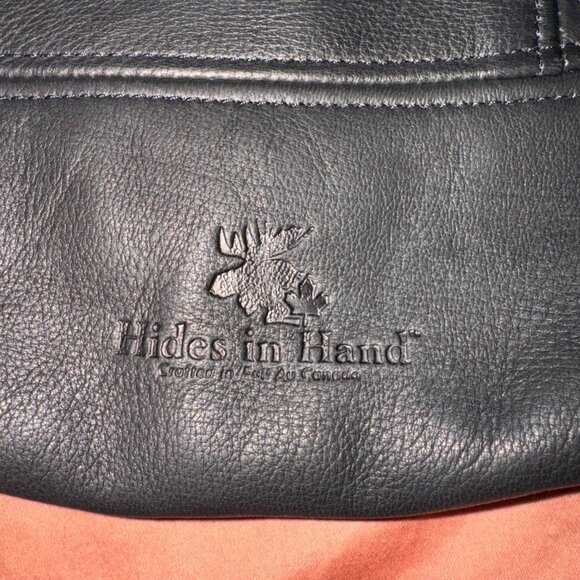 Hides in Hand Fold Over Black Deerskin Crossbody - Picture 6 of 10